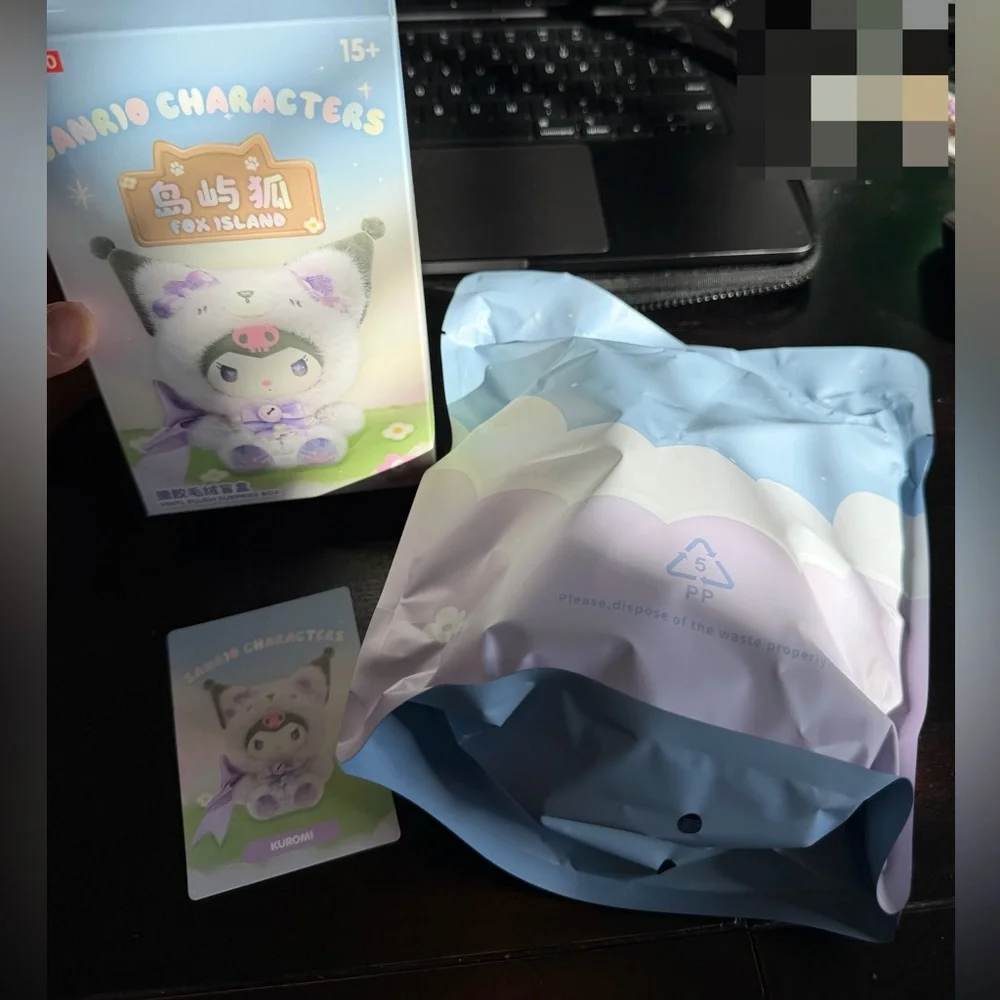 New Miniso Sanrio Surprise Fox Island Vinyl Face Kuromi Plushie - Picture 3 of 8